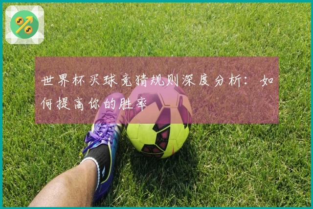 世界杯买球竞猜规则深度分析：如何提高你的胜率